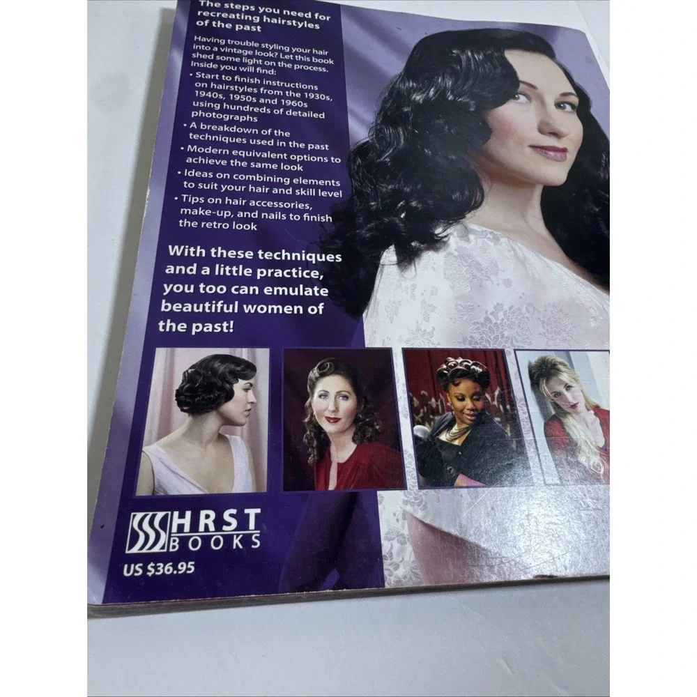 Vtg Hairstyling Retro Styles Step-By-Step Techniques by Lauren Rennells 2nd Ed.